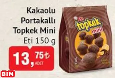 ETİ KAKAOLU PORTAKALLI TOPKEK MİNİ